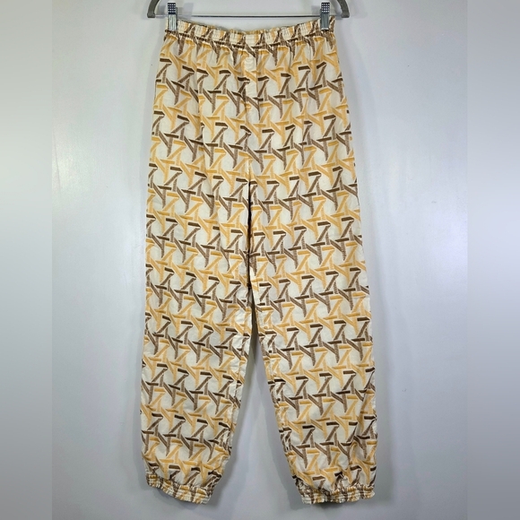 Tory Burch Pants - TORY BURCH BASKETWEAVE EMBROIDERED ANKLE PANTS.